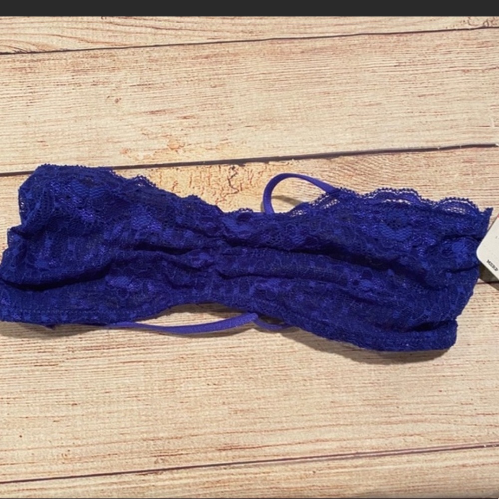 {Free People} Blue Bandeau Bralette